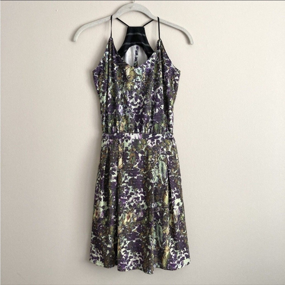 Lululemon City Summer Floral Sport Open Racerback Tank Dress Size 4